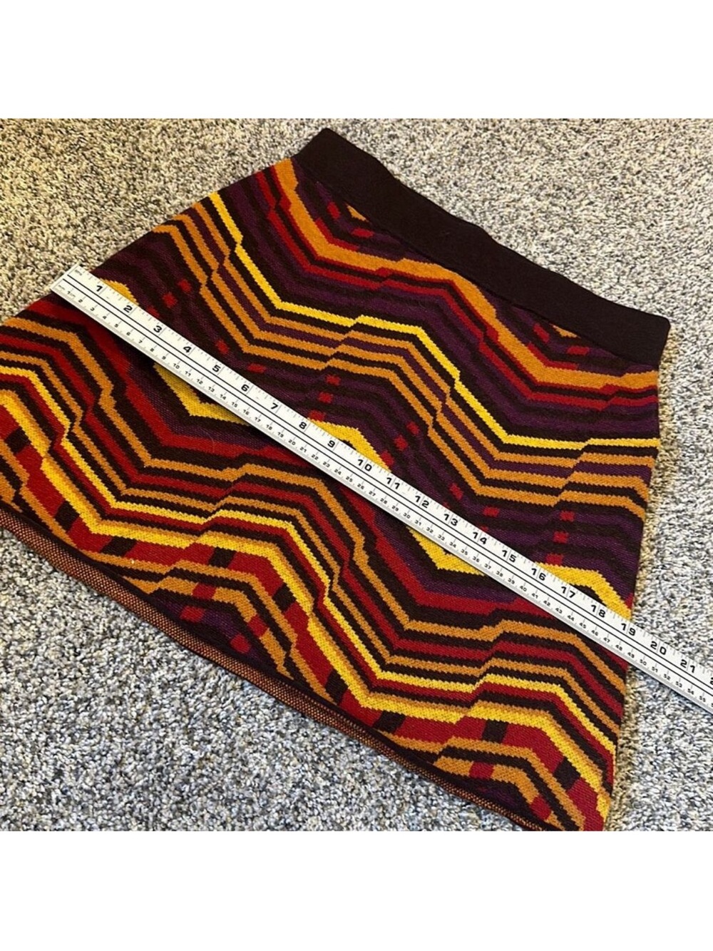 Title nine Chevron Knit Mini Skirt in Fall colors - Picture 4 of 5